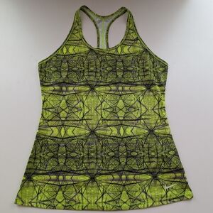 Nike Lime Green Patterned Tank Top